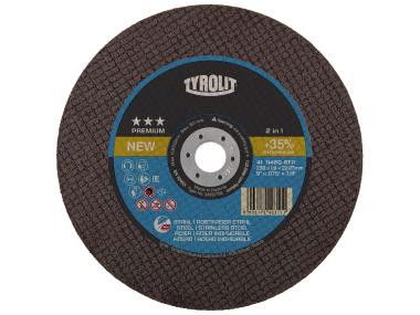 Tyrolit Vágótárcsa prémium acél 41F A46Q-BFP 178x1,6x22,23 mm 1246625 termék fő termékképe