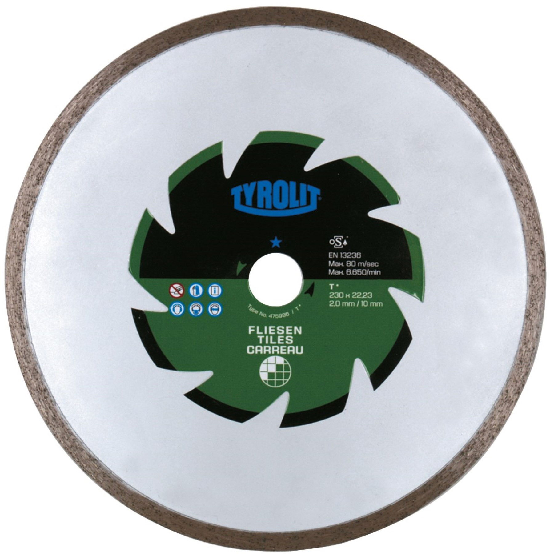 Tyrolit Gyémánt vágókorong Basic 1A1R DCTB1 125x1,6x22,23mm termék fő termékképe