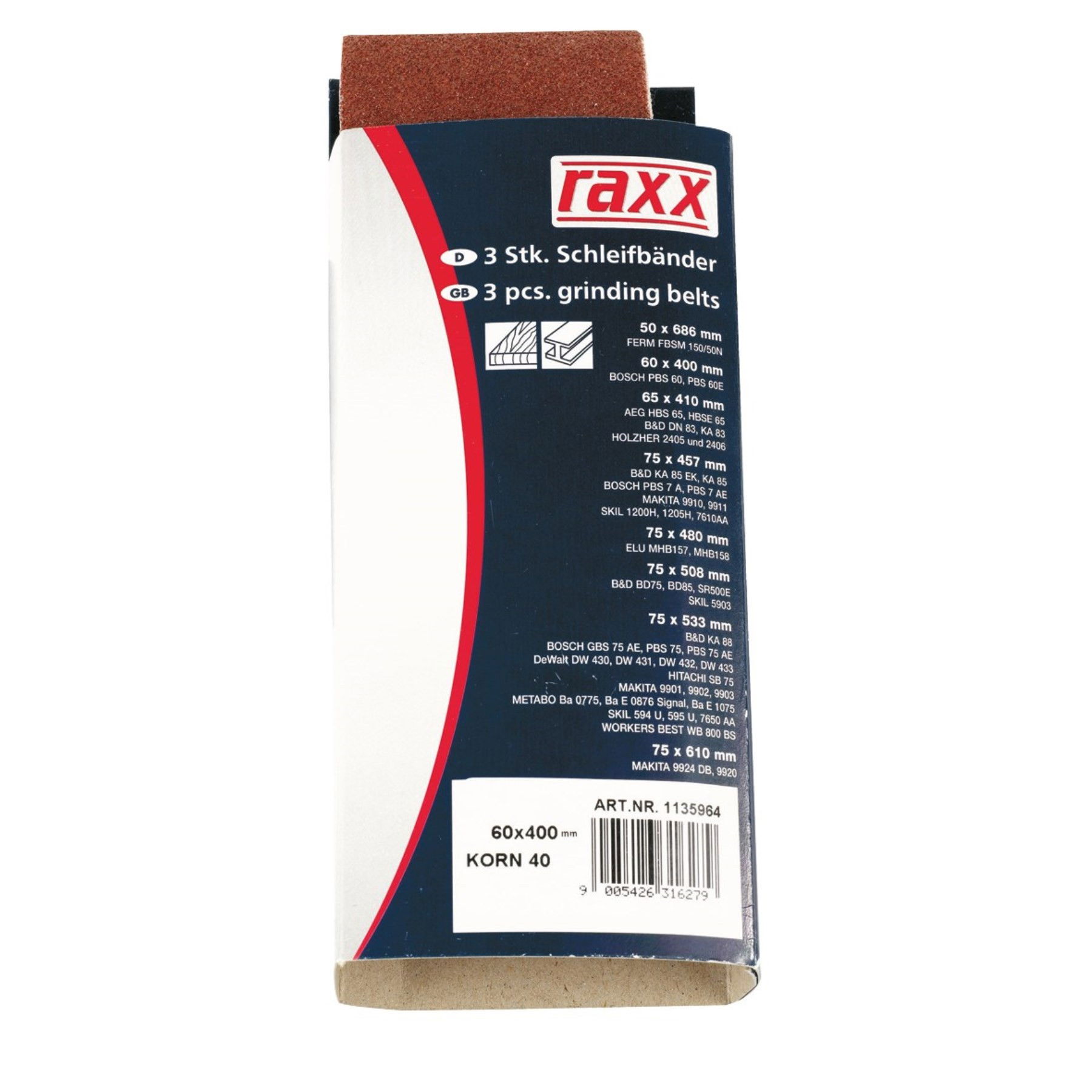 Raxx Csiszolószalag 50x686mm 1136031 termék fő termékképe