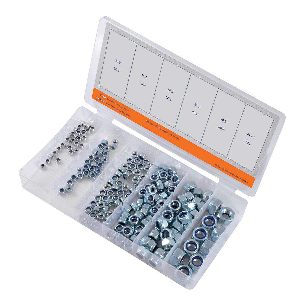 Workers Best Anya- szortiment 195 részes horganyzott M3-M10 1247663 termék fő termékképe