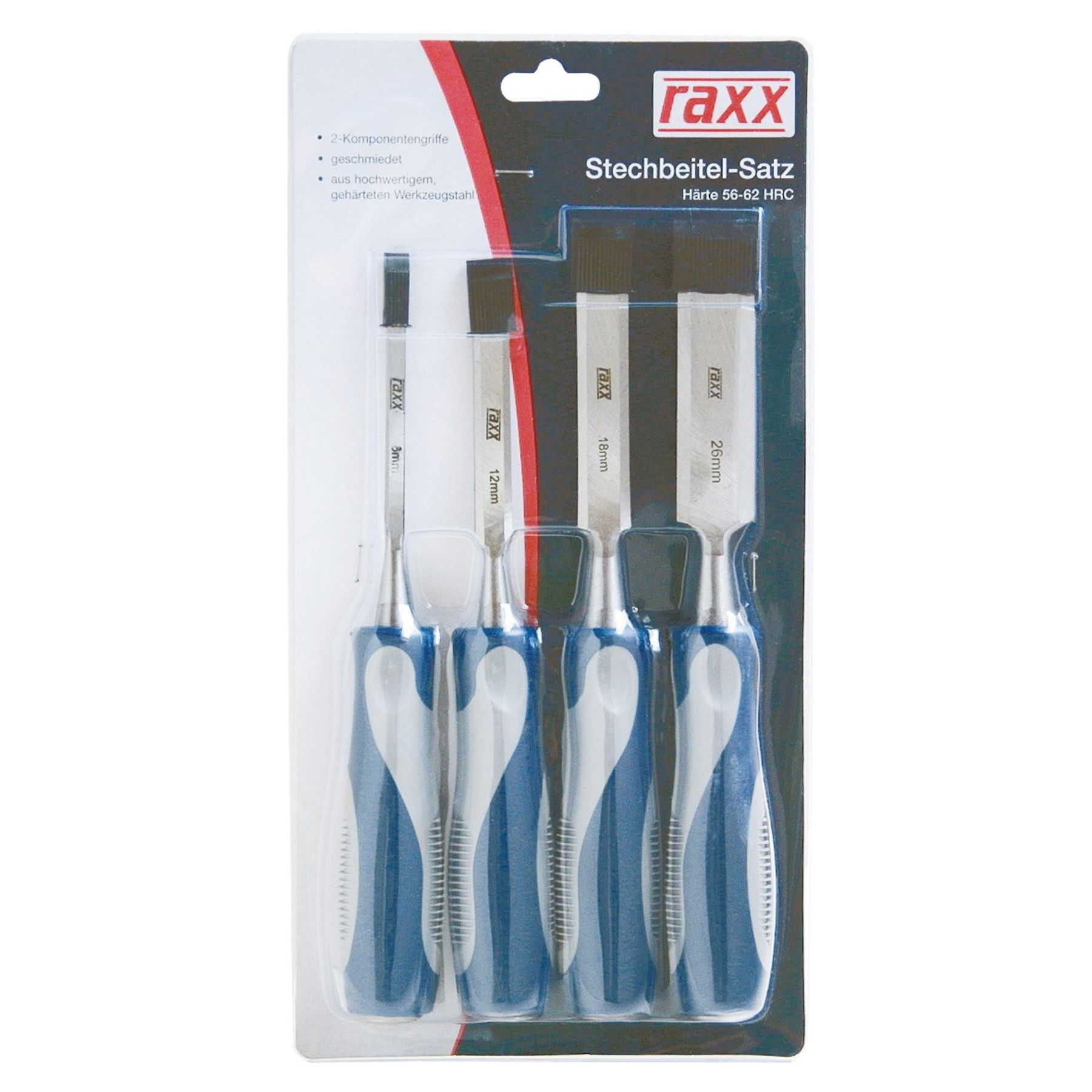 Raxx Vésőkészlet 4 db,  6,12,18,26mm, SB 1256830 termék fő termékképe