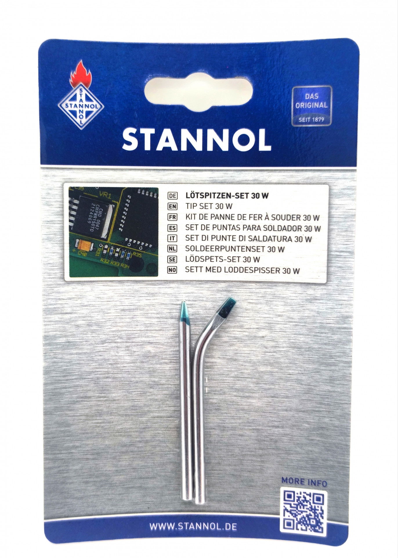 Stannol Réz hegy készlet 30 W egyenes/hajlított, nikkelezett 1063188 termék fő termékképe