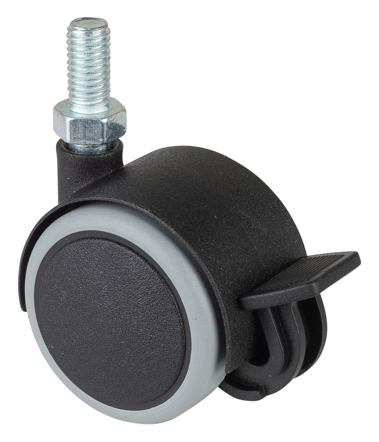 BS-Rollen Műanyag dupla forgó görgő fékkel F86.040.G08 termék fő termékképe