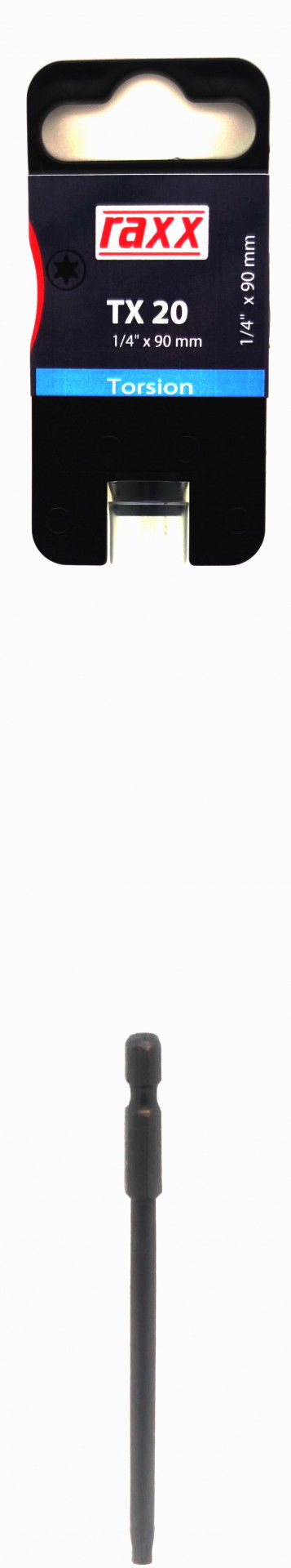 Raxx Bit TX 20  1/4" 90mm  Torsion termék fő termékképe