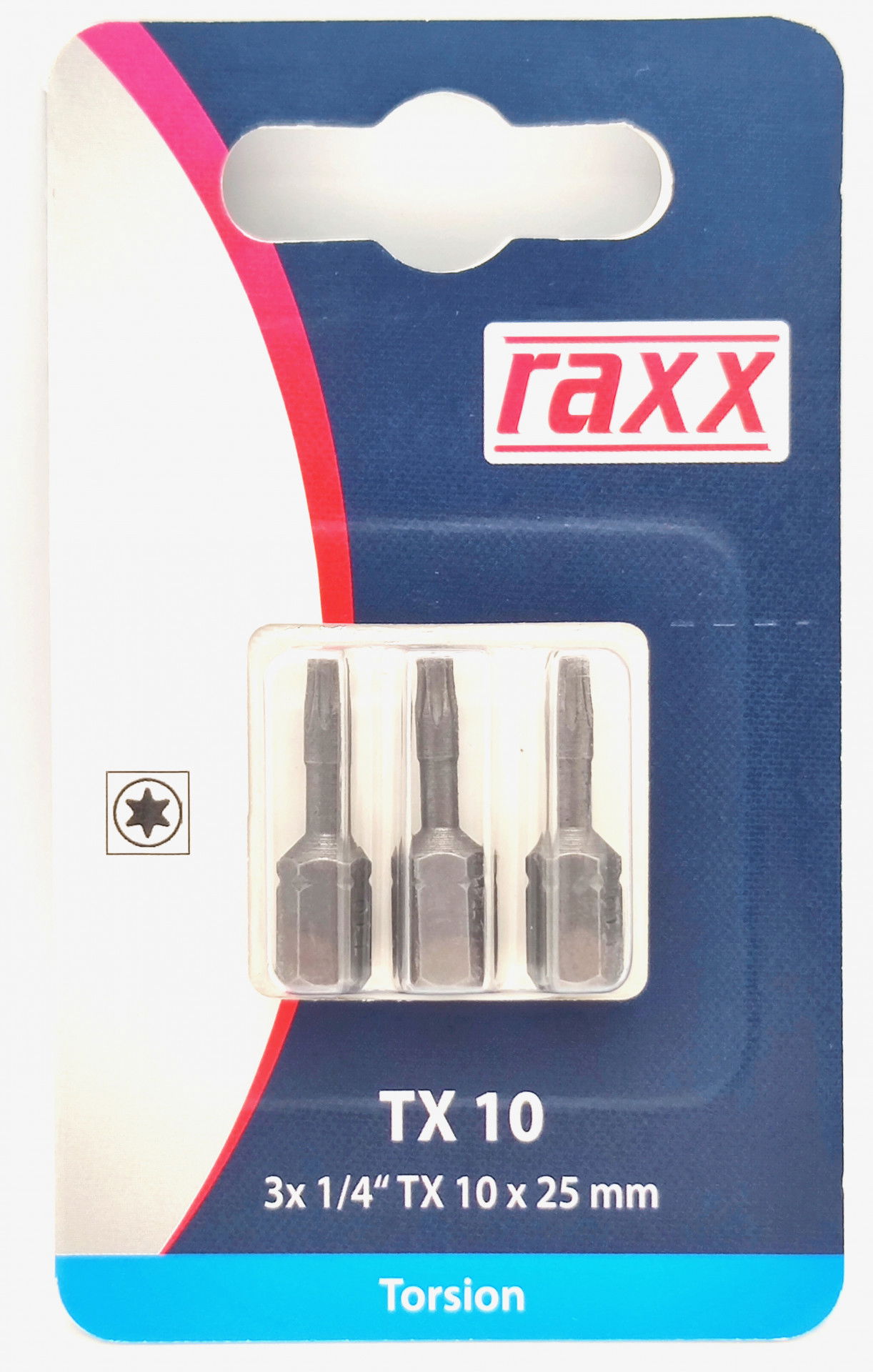 Raxx Bit TX 10 1/4" 25mm Torsion 3db termék fő termékképe