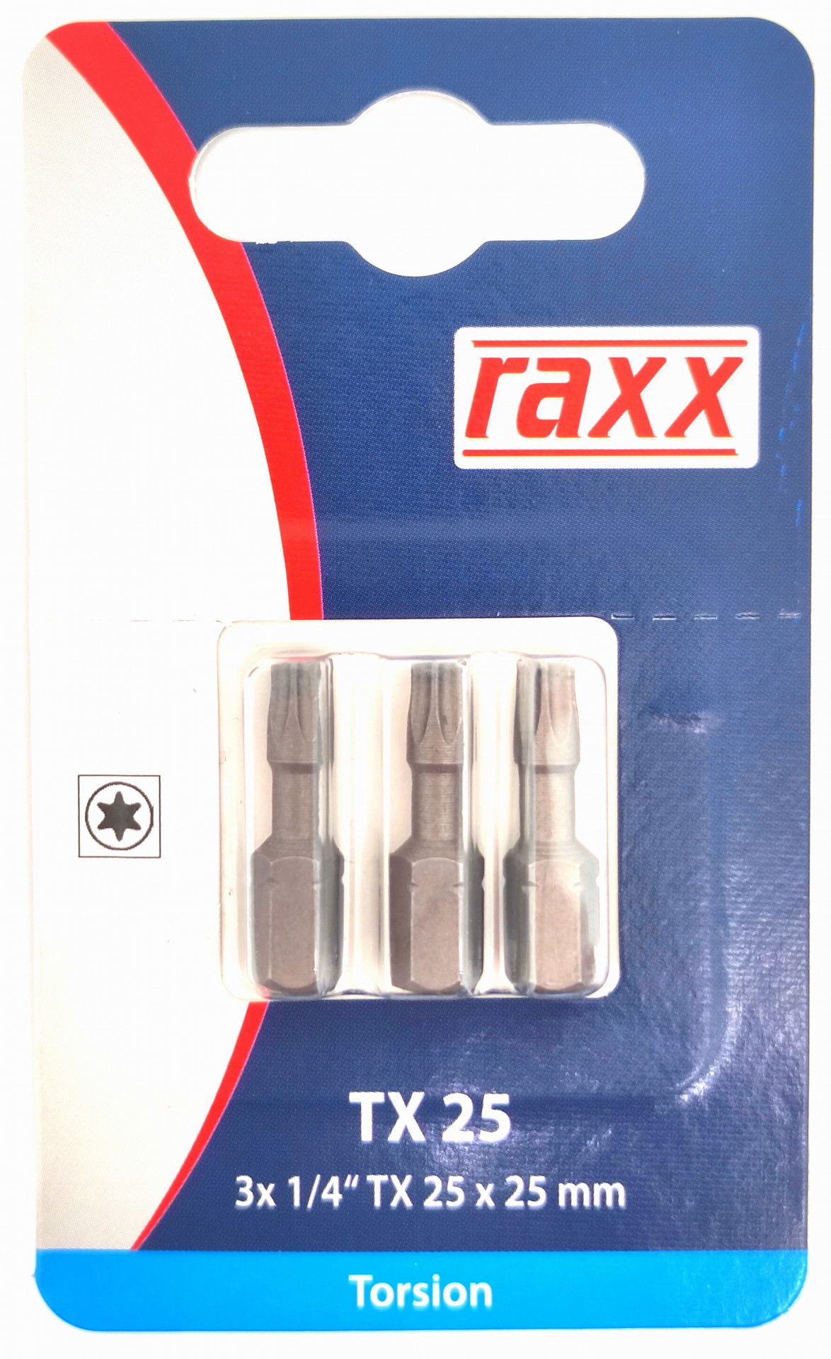 Raxx Bit Tx 25 1/4" 25mm Torsion 3db/csomag termék fő termékképe