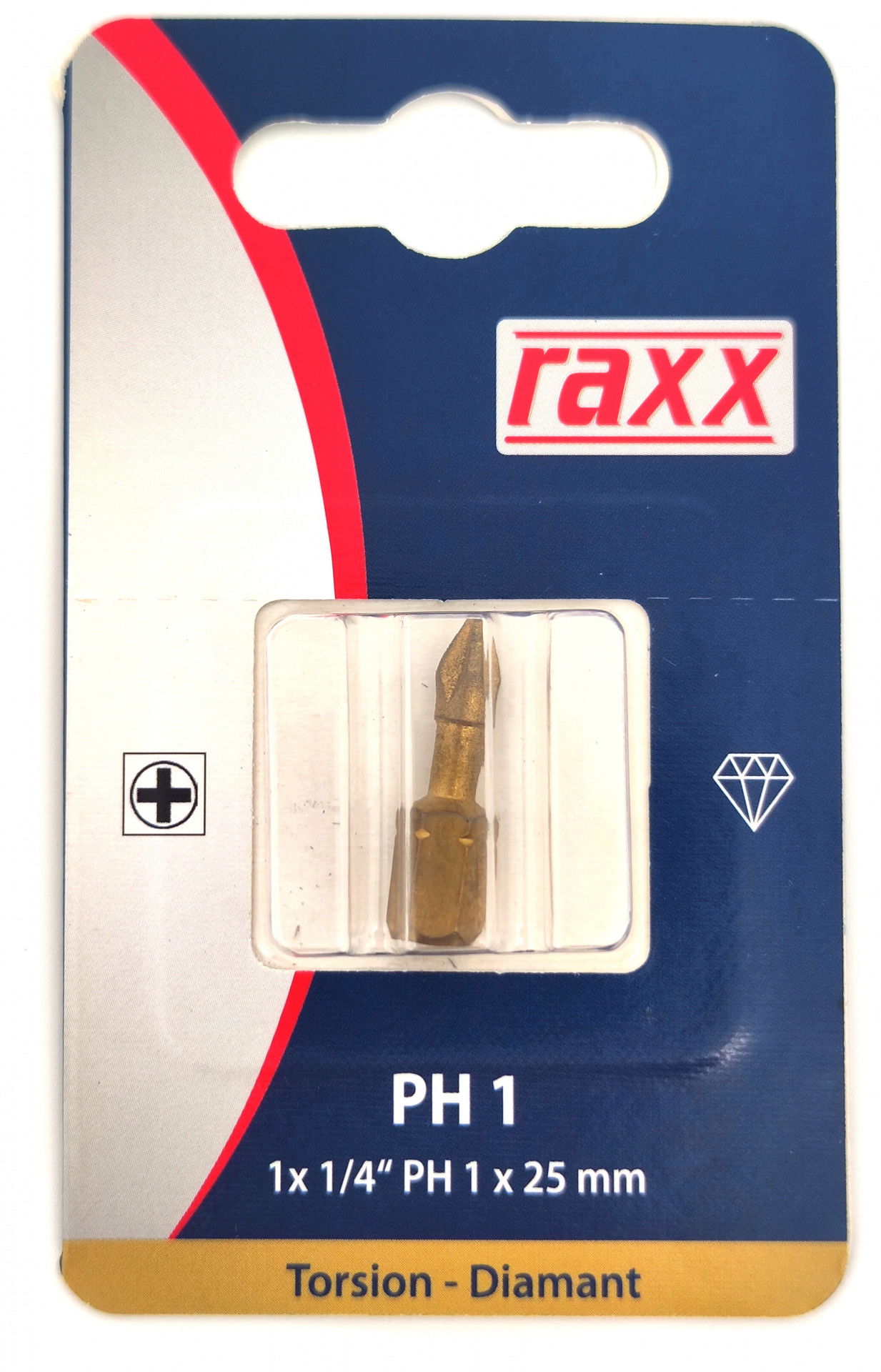 Raxx Bit PH1 25mm Torsion-Diamant 1db termék fő termékképe