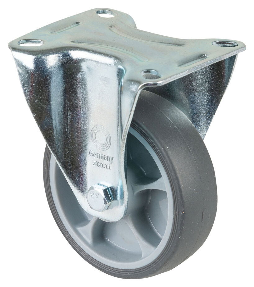 BS-Rollen Szállítóhenger rögzített görgő átm.100mm,teherbírás 110kg. 1239354 termék fő termékképe