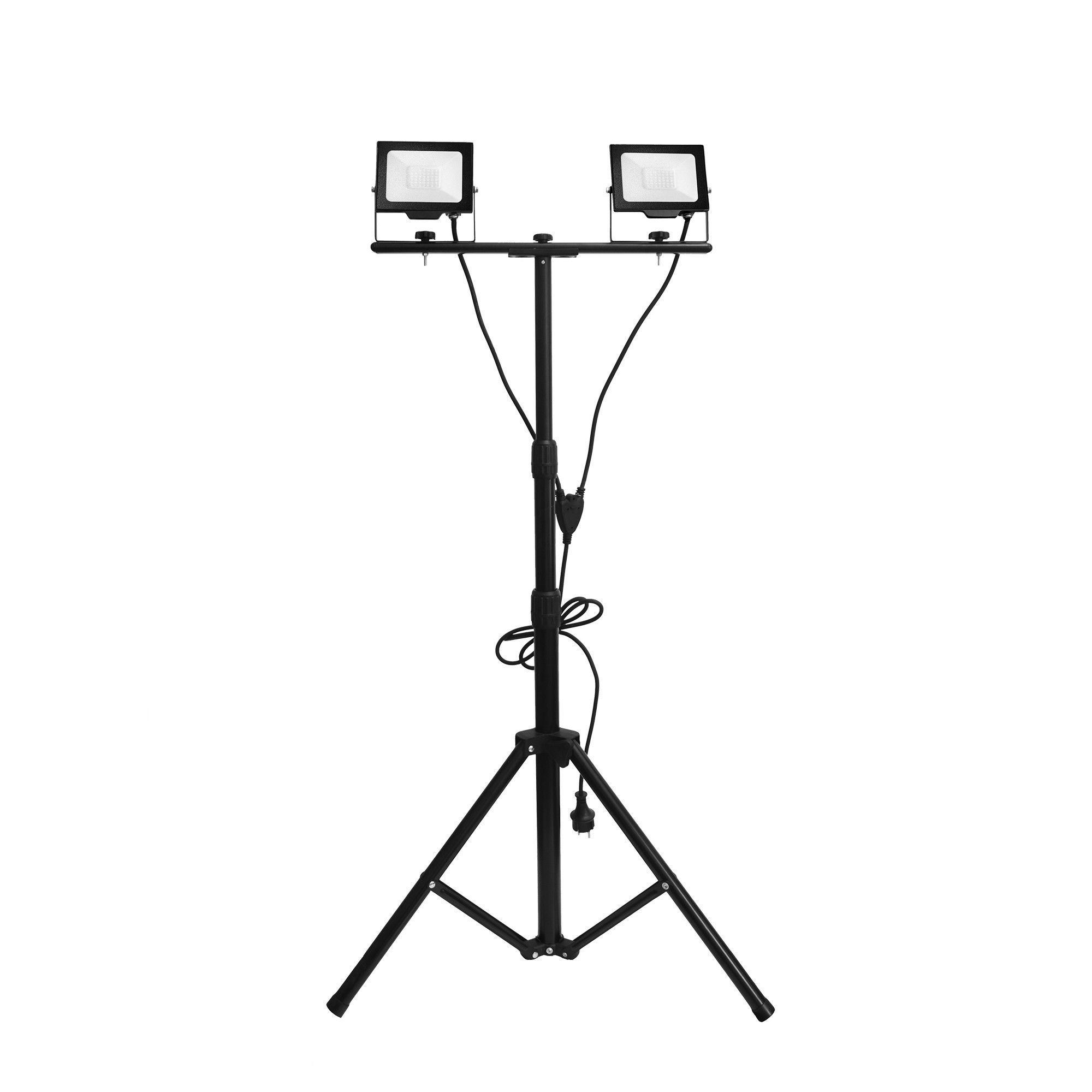 Entac Avide LED Reflektor Slim SMD 2x30W NW 4000K 2 fej Tripoddal Opc. PIR termék fő termékképe