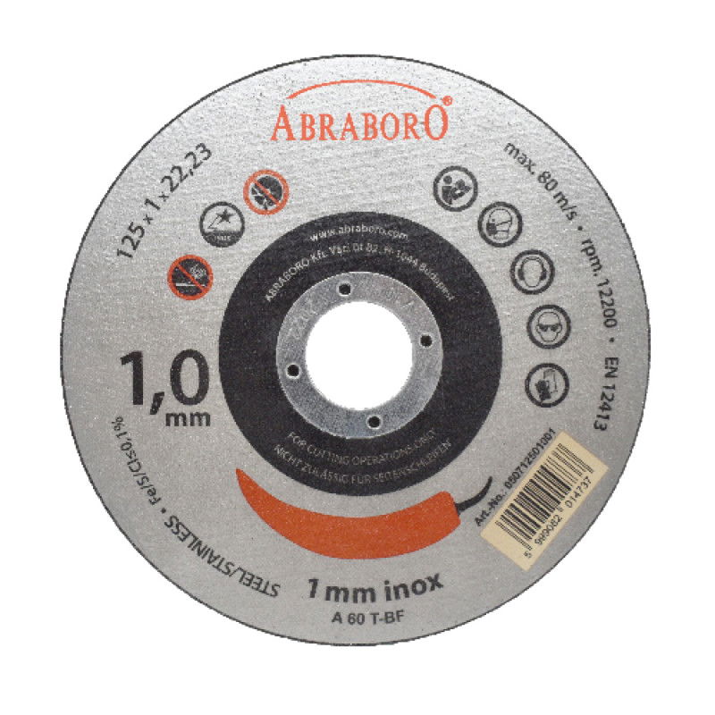 Abraboro 125 x 1.0 x 22 mm CHILI INOX fémvágó korong 050712501001 termék fő termékképe