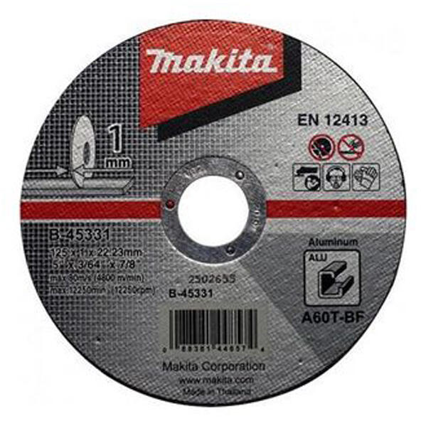 Makita  vágótárcsa aluminiumhoz 125x1mm B-45331 termék fő termékképe
