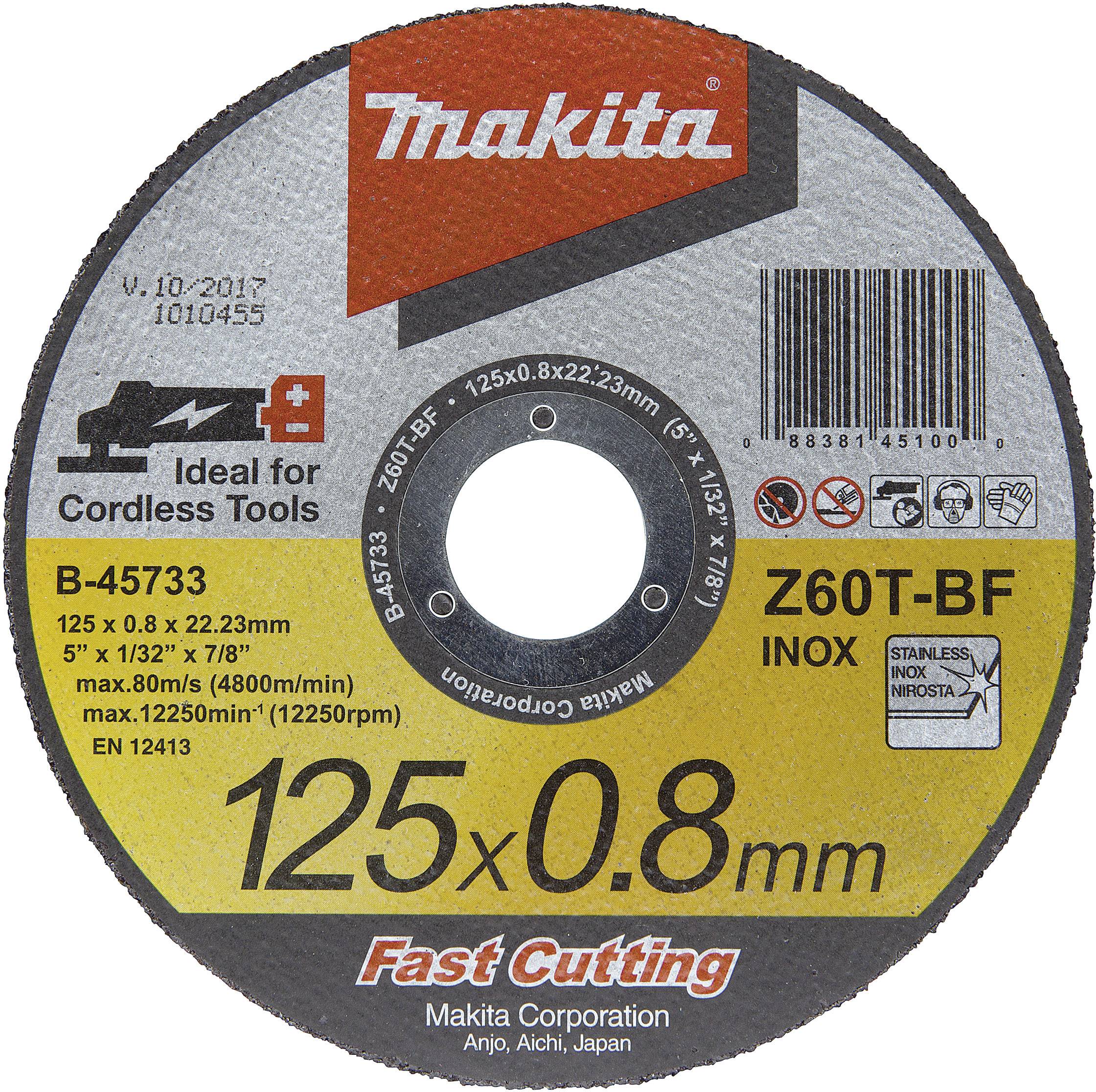 Makita Vékony vágókorong 125x0,8x22, B-45733 termék fő termékképe