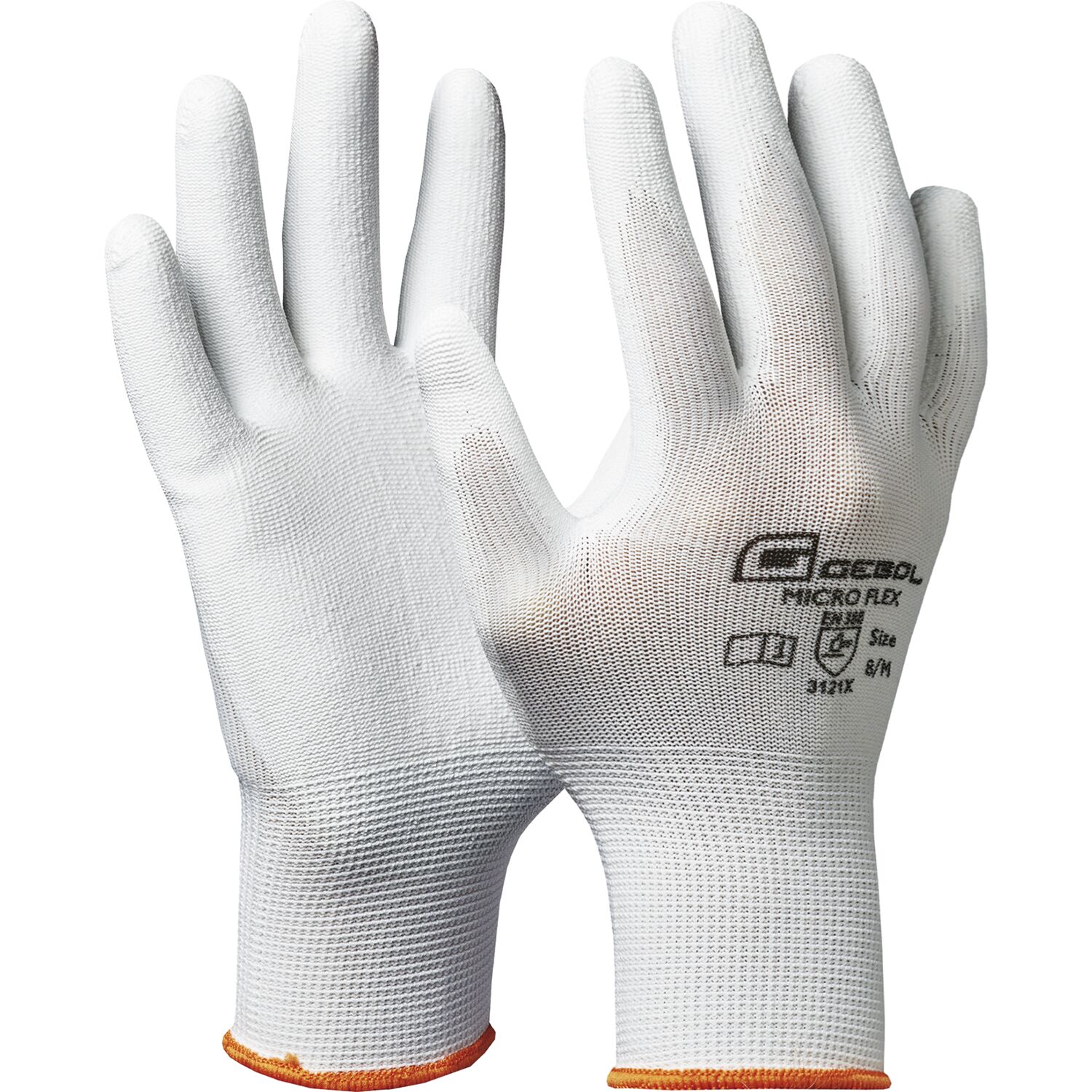 GEBOL Védőkesztyű micro Flex fehér termék fő termékképe
