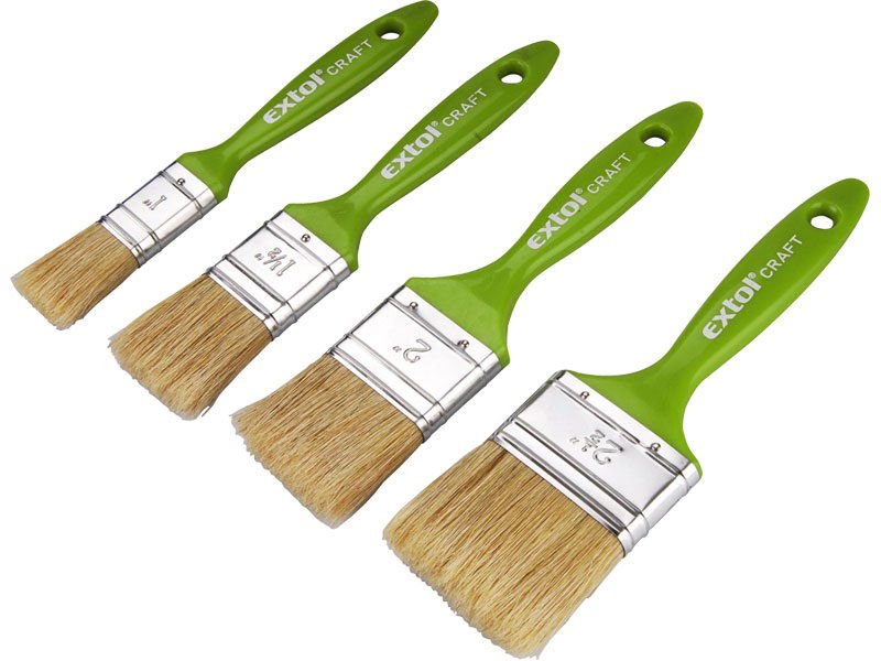 Extol Craft Ecset készlet 4db-os,műanyag nyél 1-1,5-2-2,5" 91510 termék fő termékképe