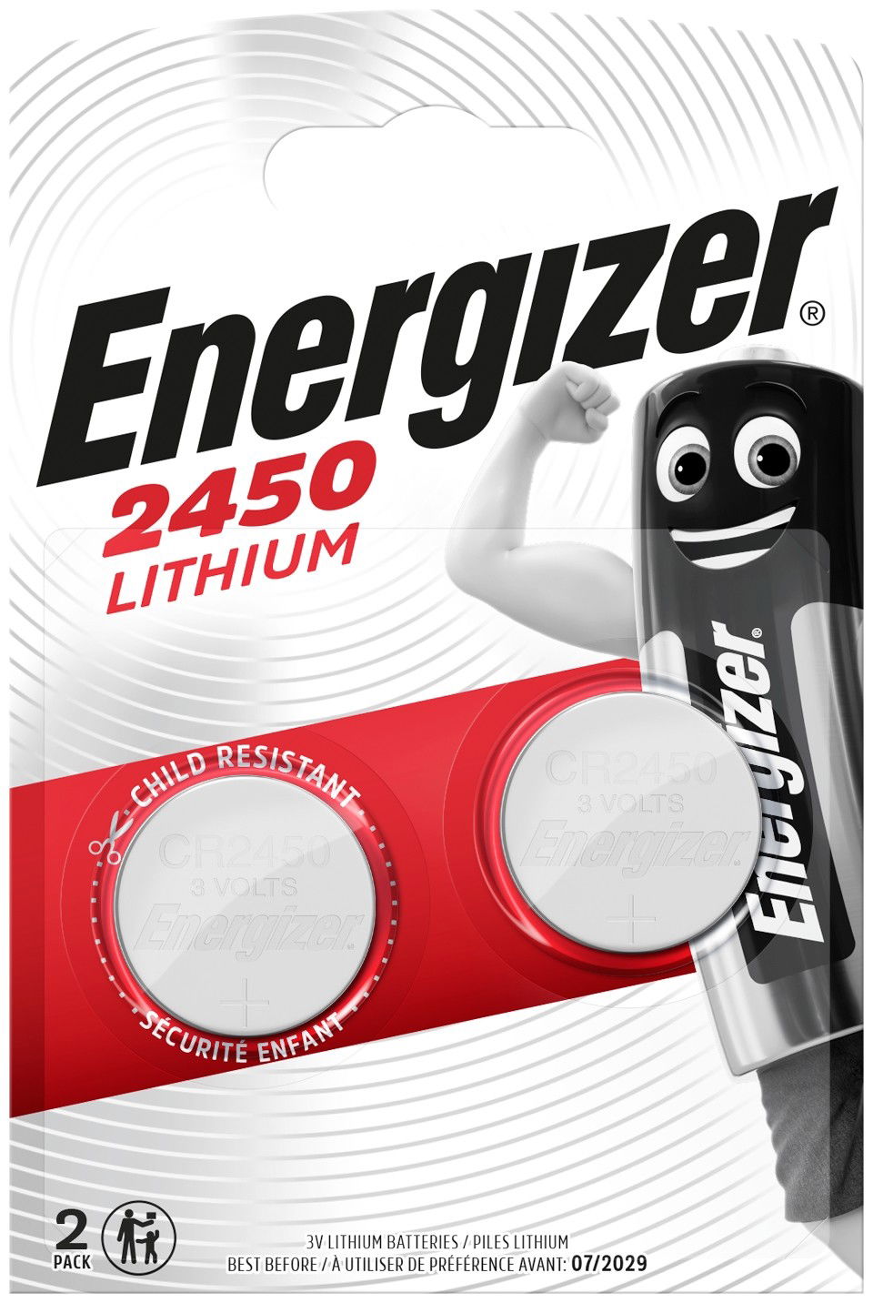 Energizer Gombelem Litium CR2450 B2 1795 termék fő termékképe