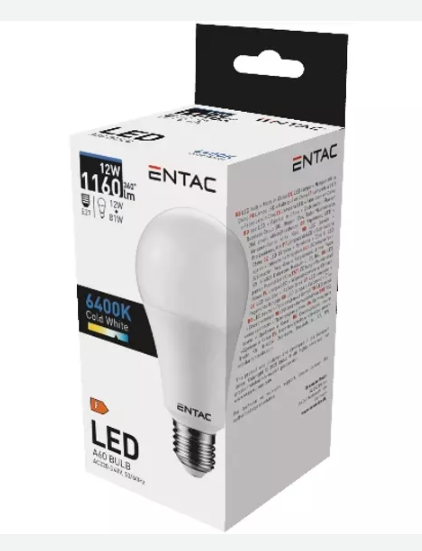 Entac LED globe E27 12W CW 6400K 95071816 termék fő termékképe