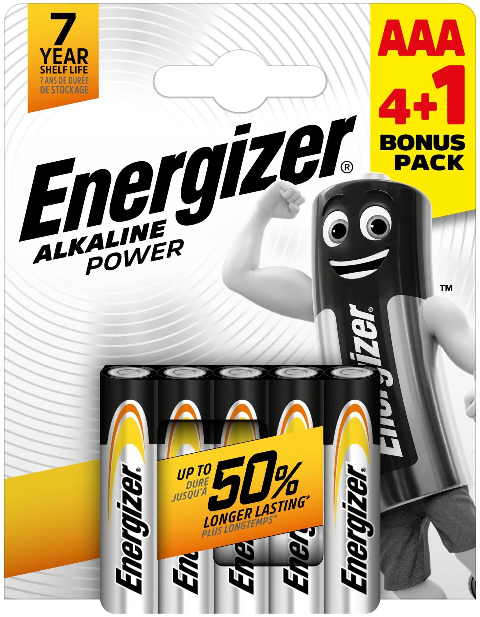 Energizer Power alkáli mikro elem AAA B4+1 termék fő termékképe
