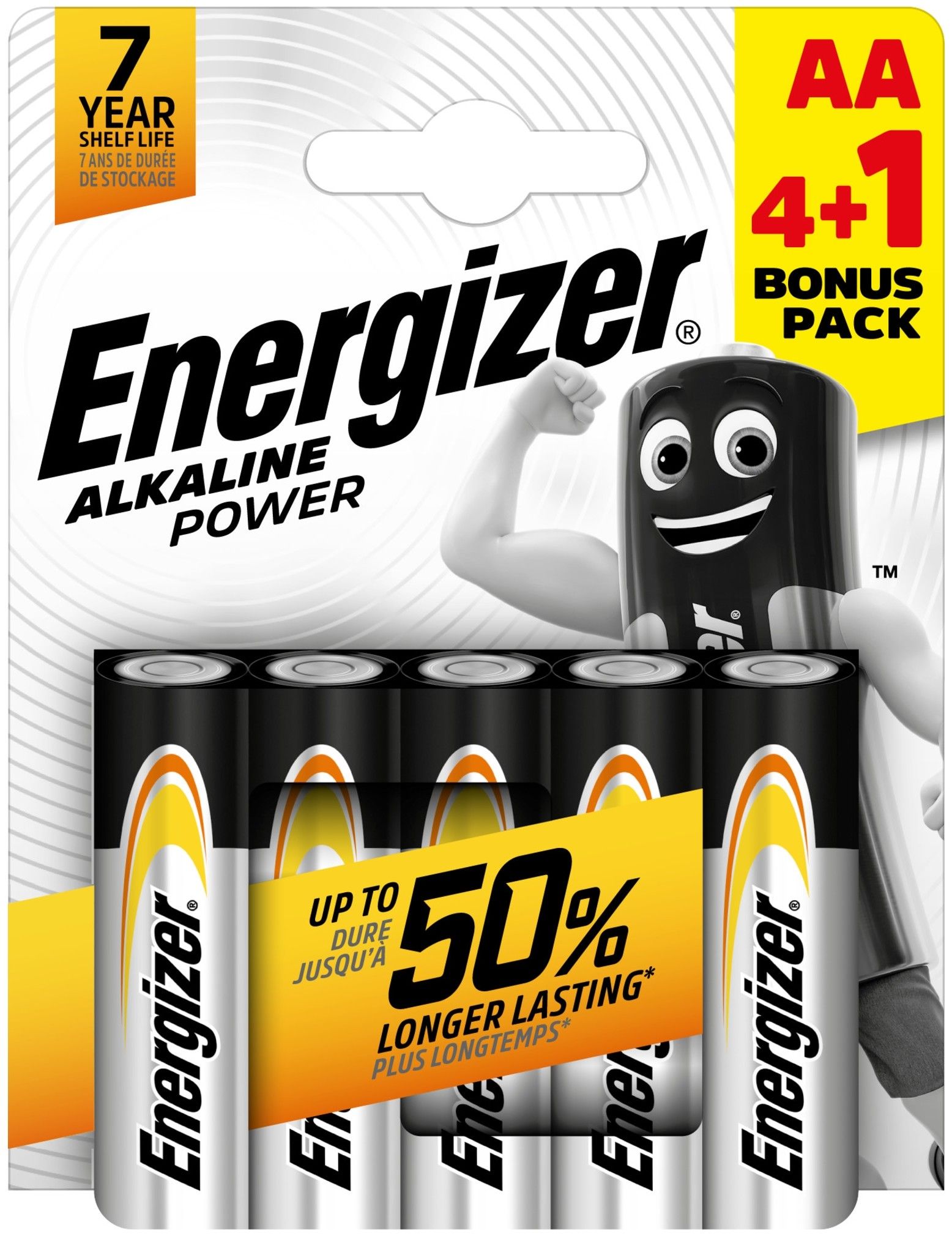 Energizer Power alkáli Ceruza elem AA B4+1 termék fő termékképe