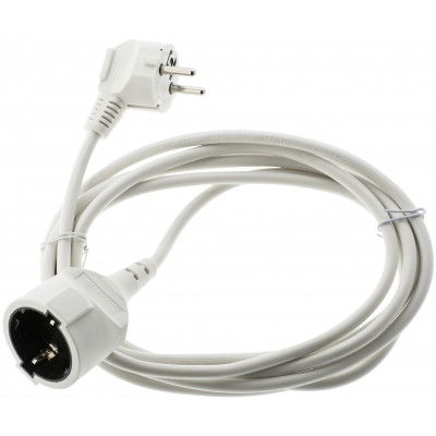 Entac Lengő hosszabbító 3m fehér 3G1.5 termék fő termékképe