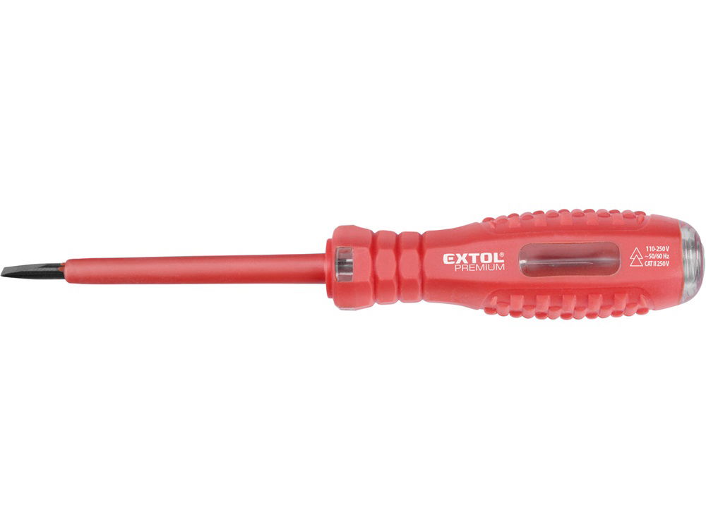 Extol Premium Fáziskereső ceruza 80-250V, 160mm, lapos hegyű termék fő termékképe
