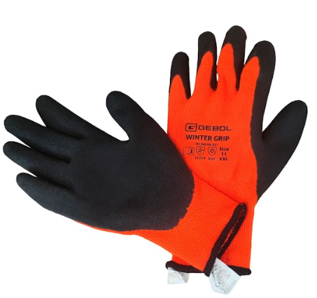 GEBOL Védőkesztyű téli Winter Grip narancssárga termék fő termékképe