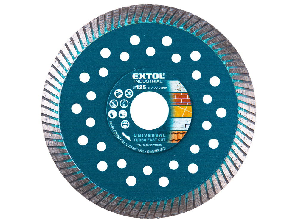 Extol Industrial Gyémántvágó ipari korong TURBO,gyors vágás 8703052 termék fő termékképe