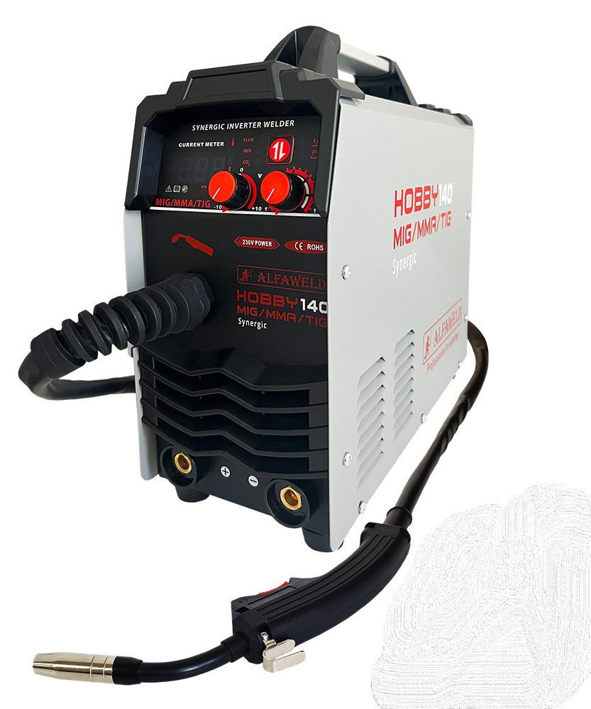 Alfaweld HOBBY MIG-MMA-TIG 140A/230V Synergic inverteres hegesztőgép H-106407 termék fő termékképe