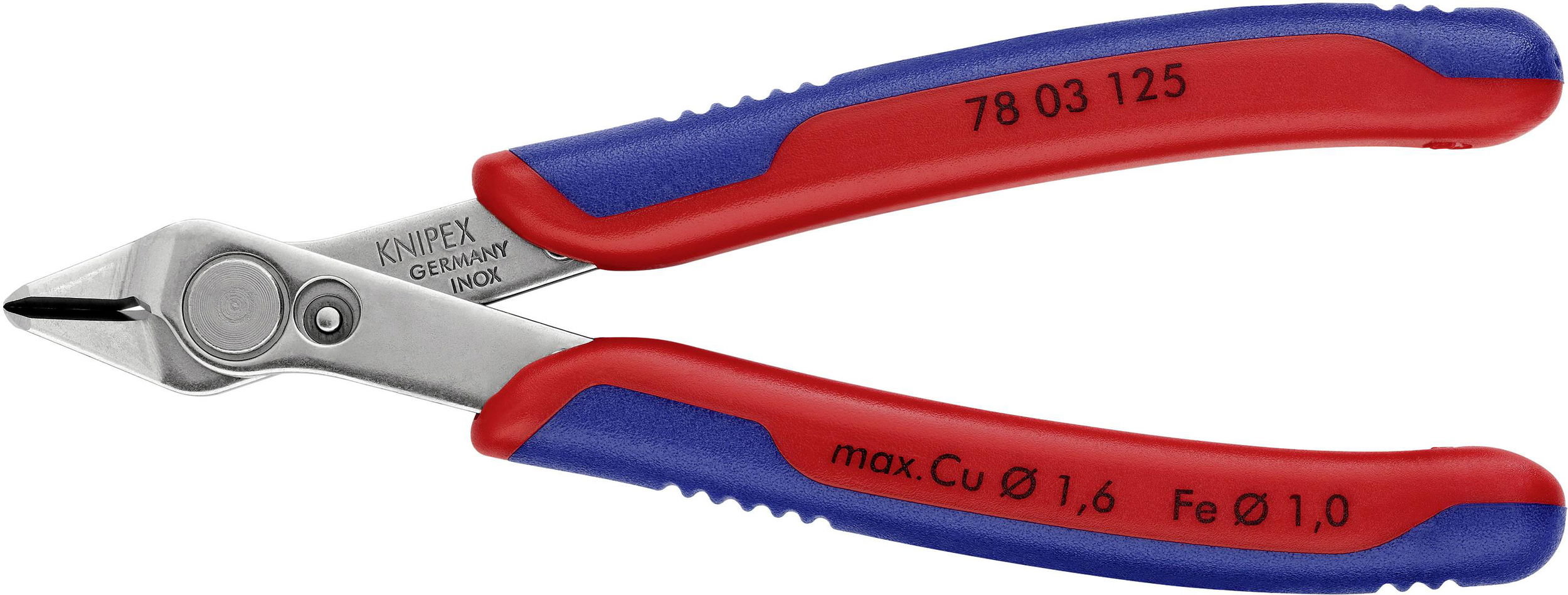 Knipex Műszerész oldalcsípő fogó E-Super-Knips 125mm 1087168 termék fő termékképe