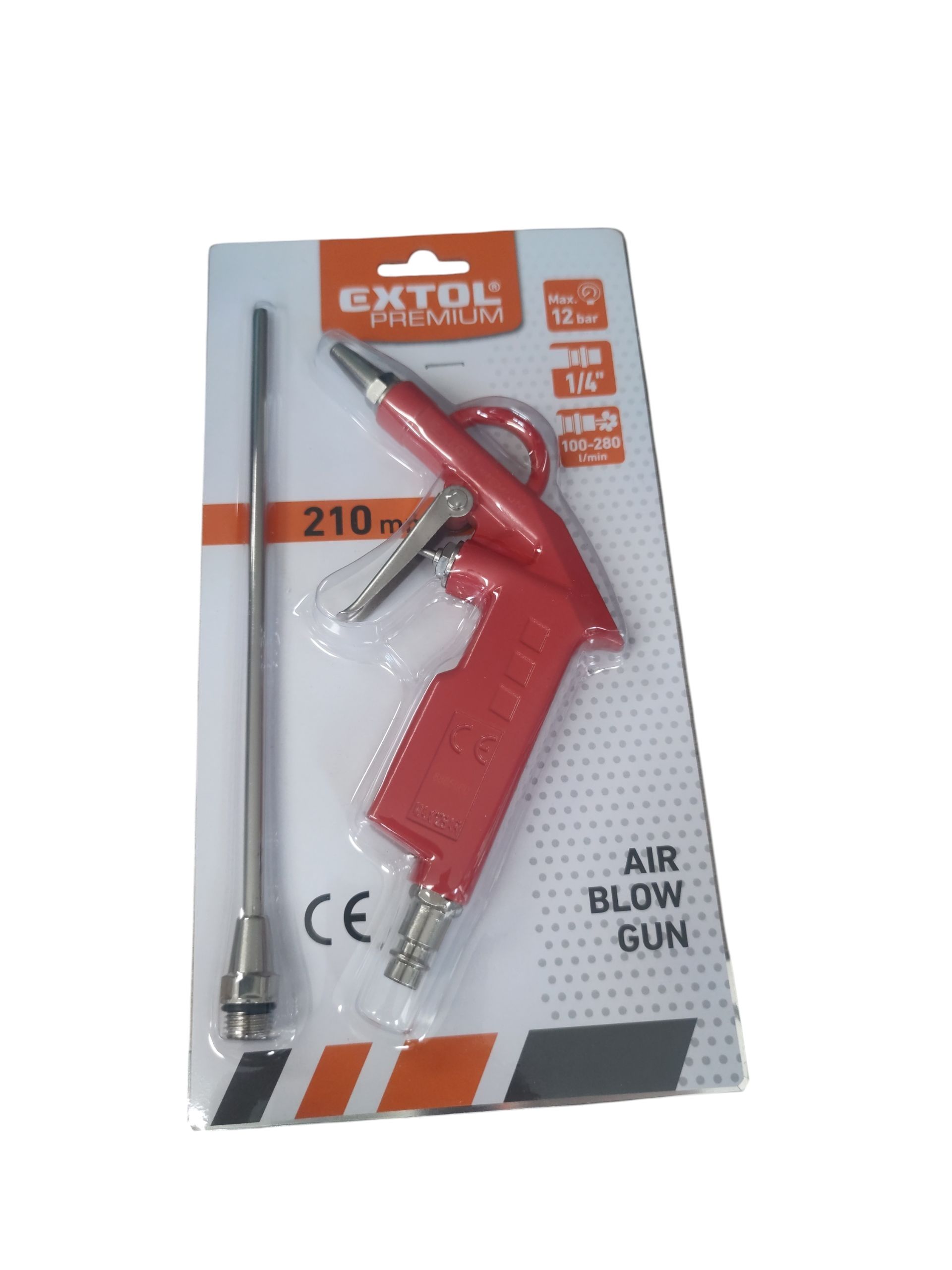 Extol Premium Lefúvató pisztoly; 2 fúvókávaly; 12 bar 8865060 termék fő termékképe
