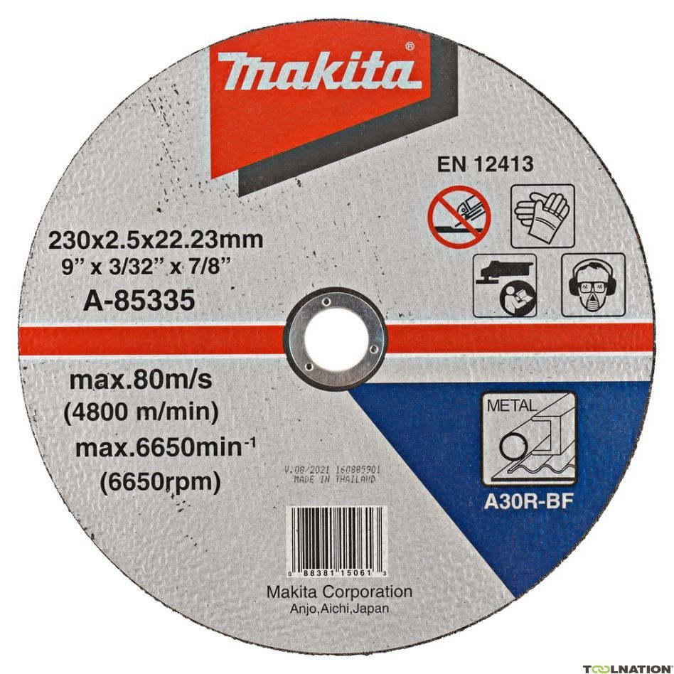 Makita T2 Vágókorong acél 230X2,5mm  A-85335 termék fő termékképe