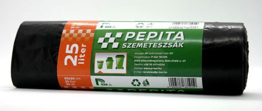 Pepita szemeteszsák 25 literes 50x50cm termék fő termékképe