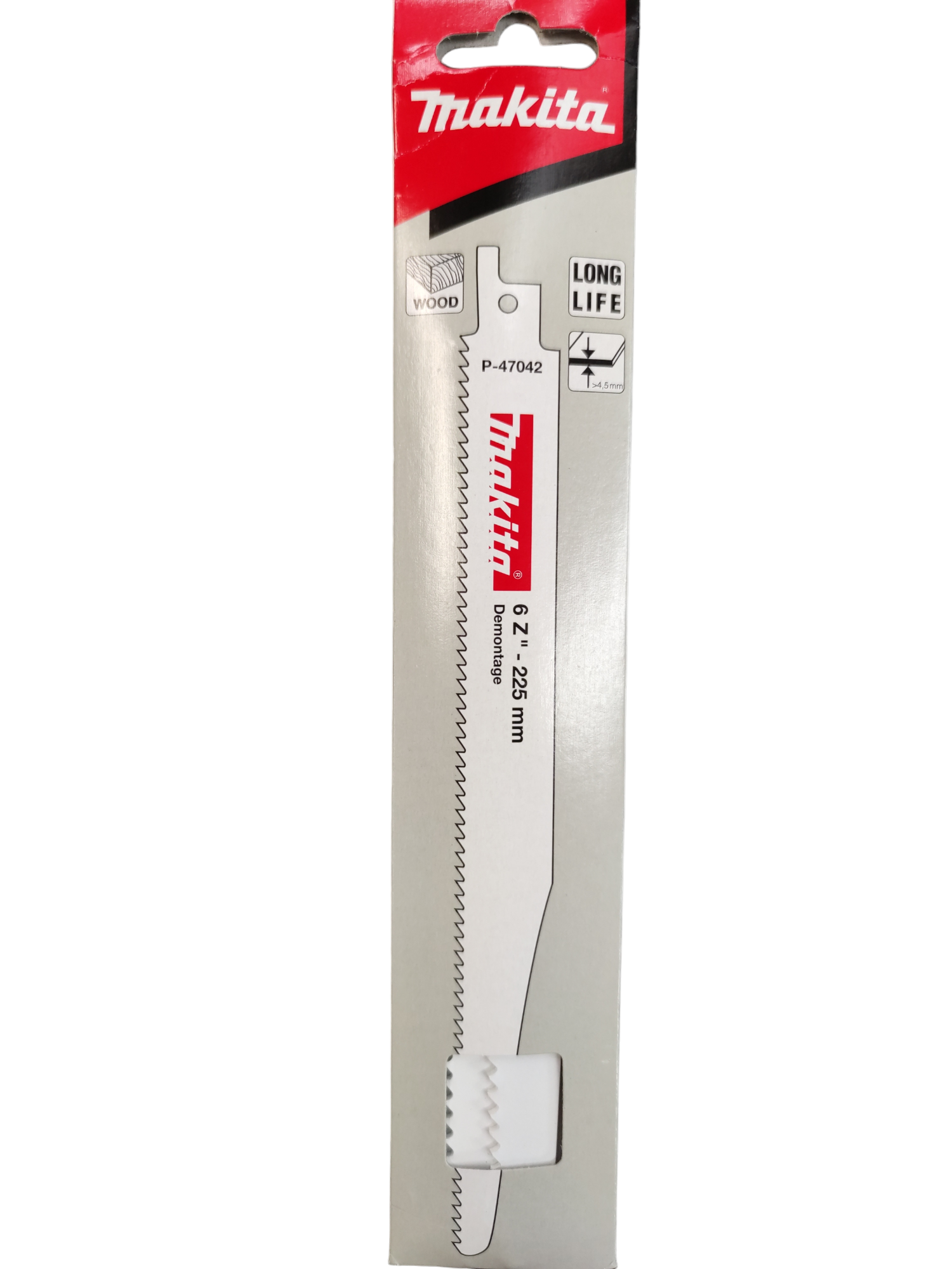 Makita BIM.Orrfűrészlap bontáshoz , L225MM Z6" 1db. P-47042 termék fő termékképe