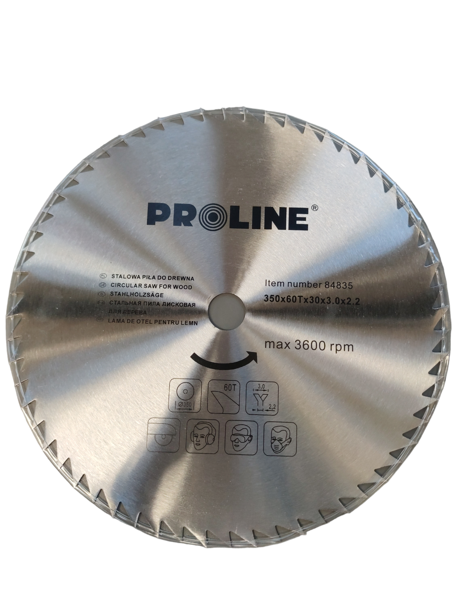 Proline Körfűrészlap fához - 350mm/60fog 84835 termék fő termékképe