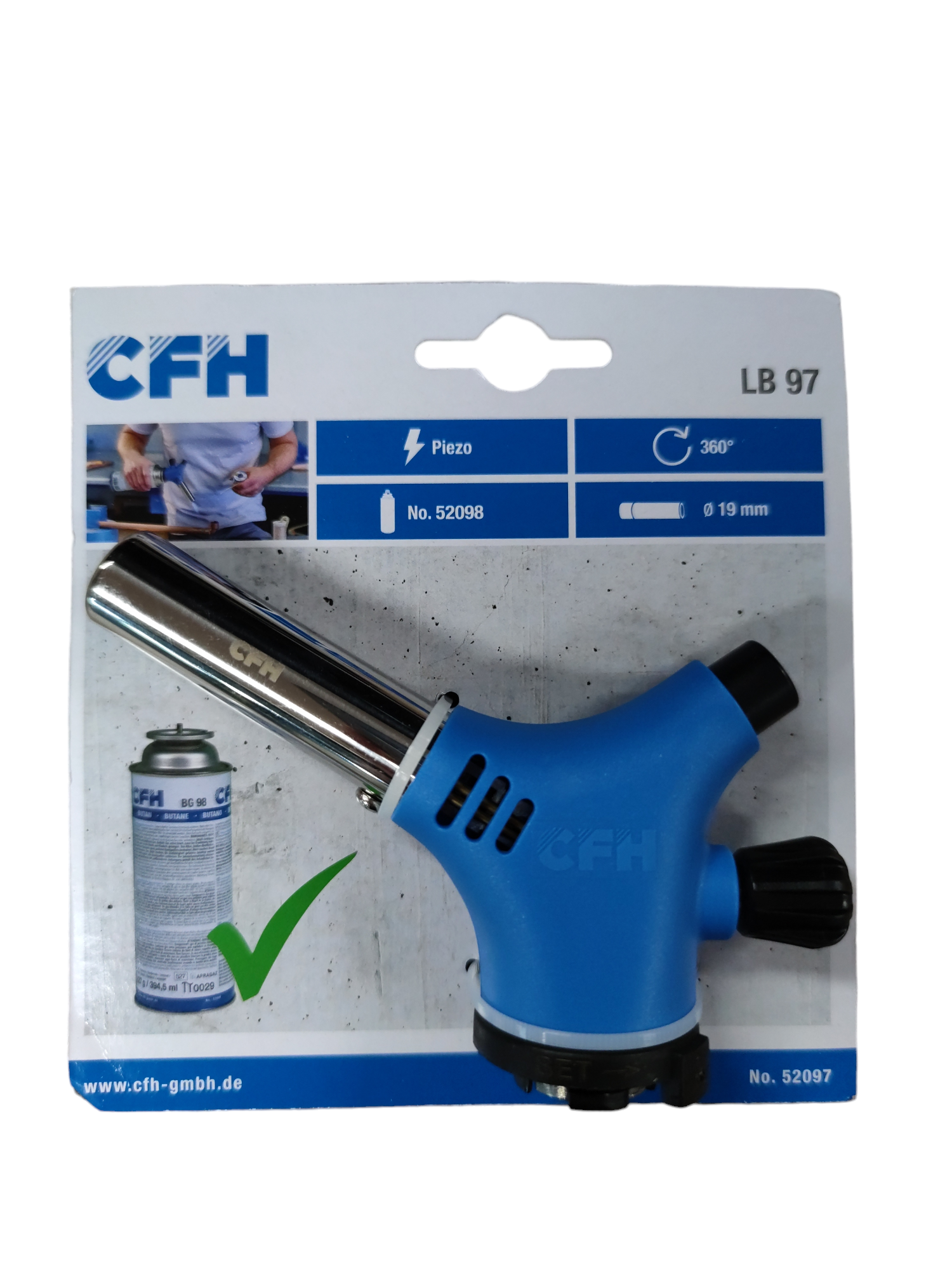 CFH Bajonettes palackra szerelhető pótfej LB97 52097 termék fő termékképe