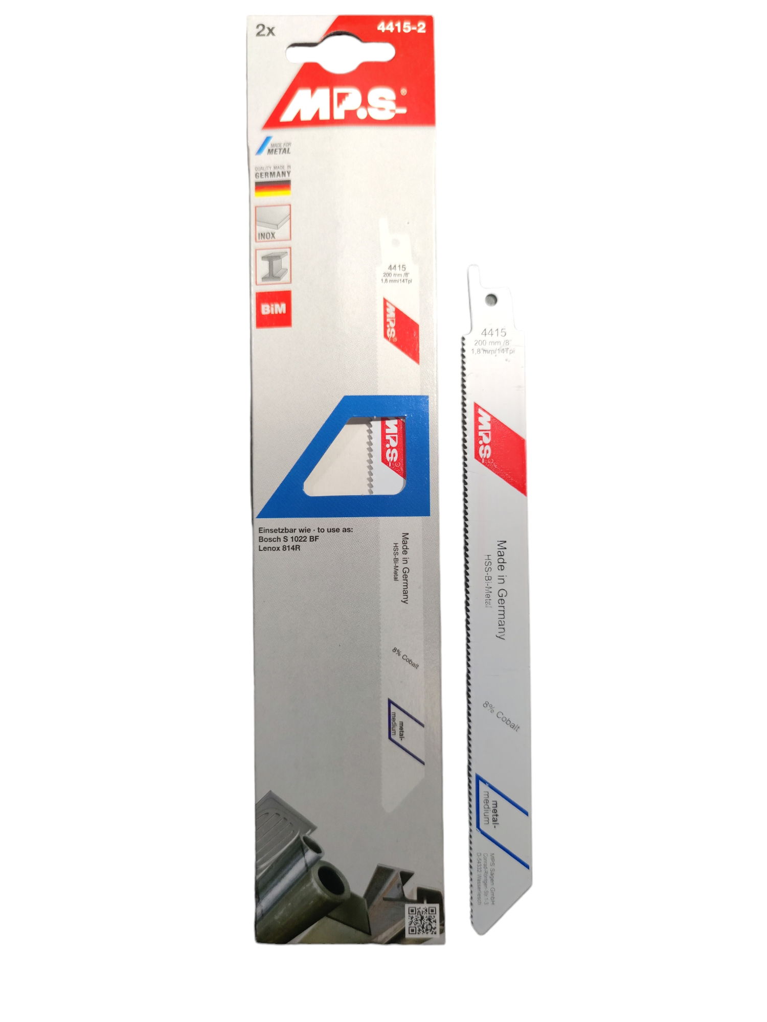 MPS orrfűrészlap BIM. 200/180mm 2db/csomag. 1304854 termék fő termékképe