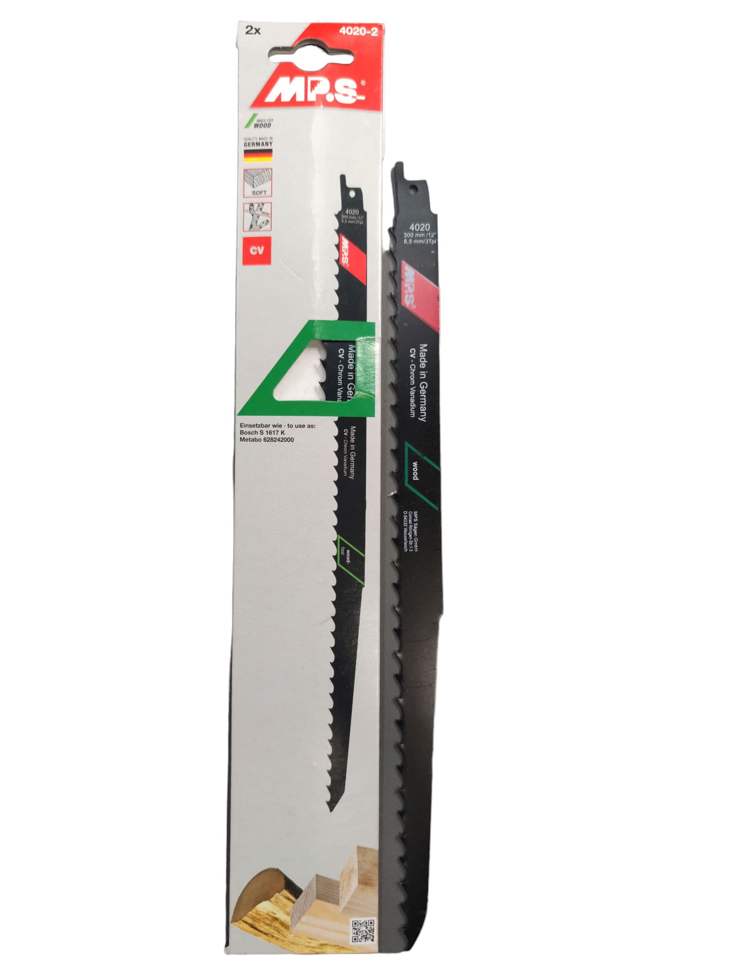 MPS orrfűrészlap fához 2db/csomag 300/280mm 1304848 termék fő termékképe