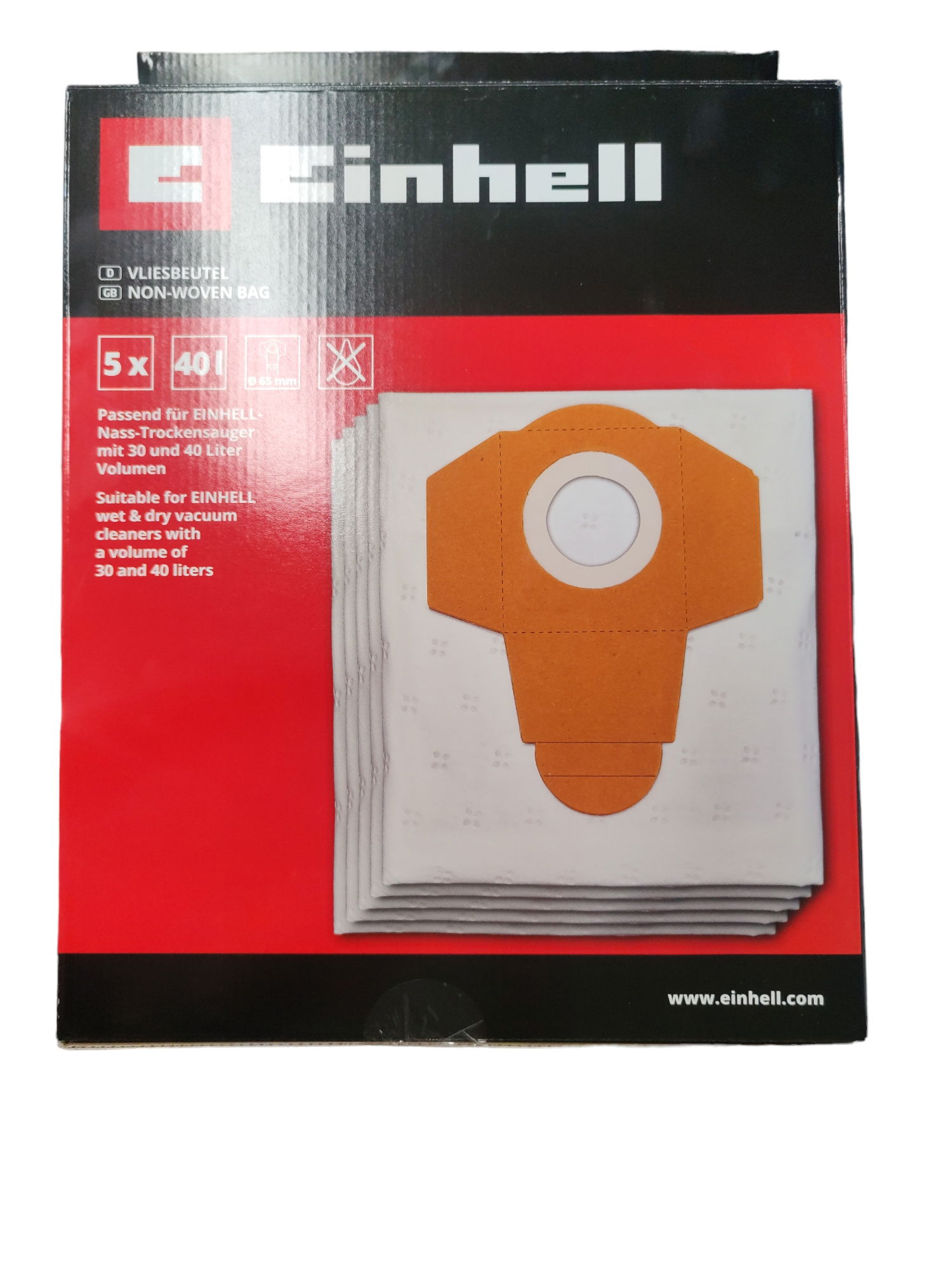 Einhell porzsák 40l 5db/csomag. 2351195 termék fő termékképe