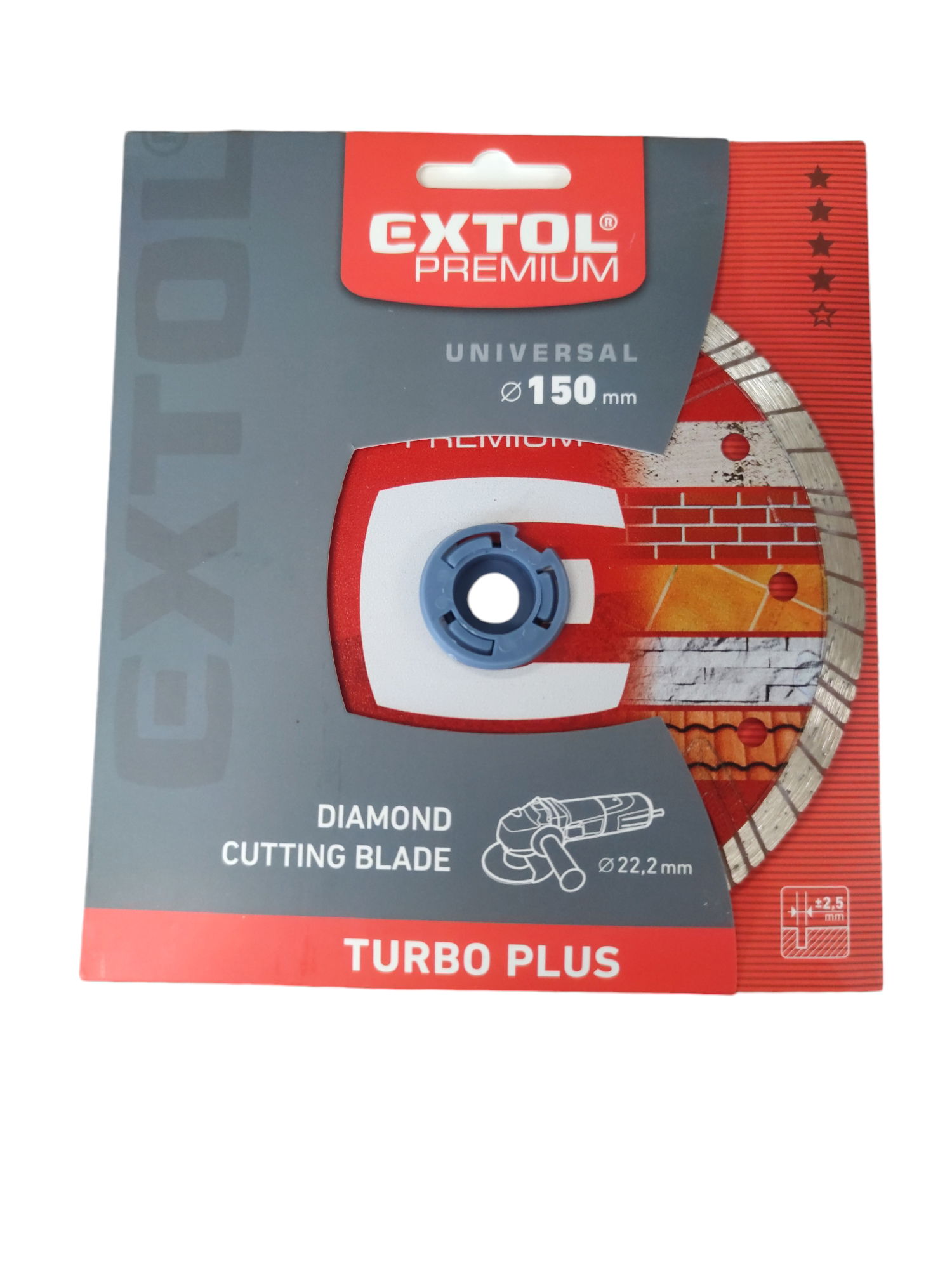 Extol Premium Gyémántvágó TURBO Plus 150mm,száraz és vízes vásághoz termék fő termékképe