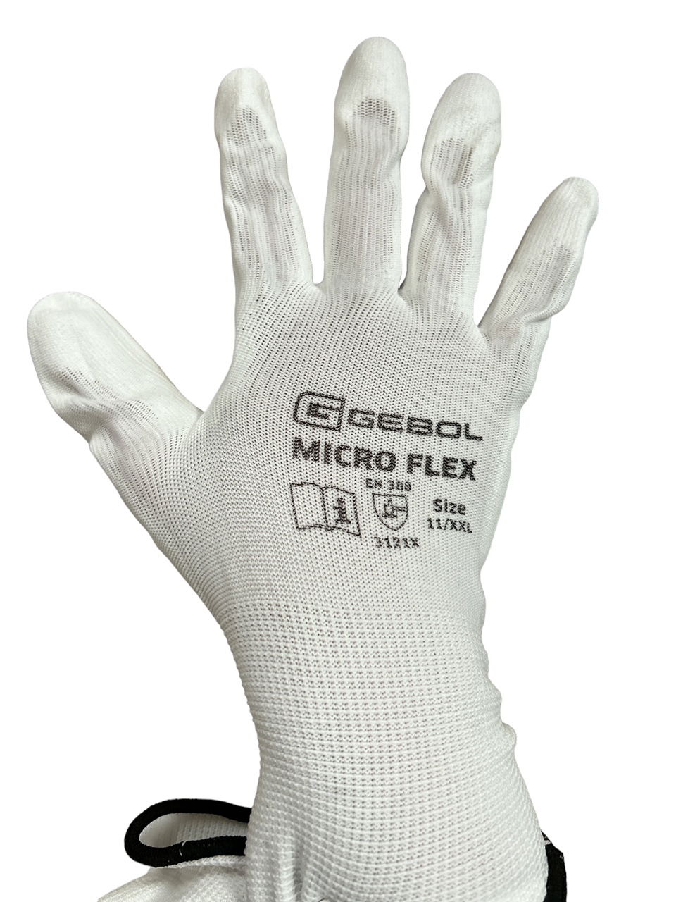 GEBOL Védőkesztyű micro Flex fehér termék fő termékképe