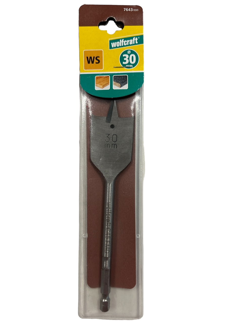 Wolfcraft Lapos marófúró átm. 30x152mm 1256471 termék fő termékképe