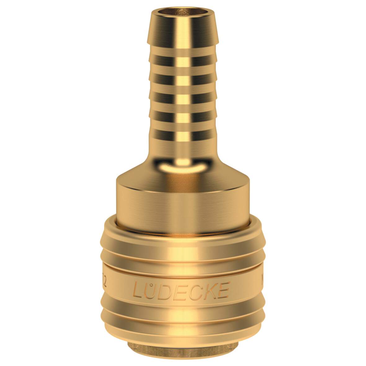 Lüdecke Levegős csatlakozó fix tömlőcsonkkal, réz, 9 mm 1034553 termék fő termékképe