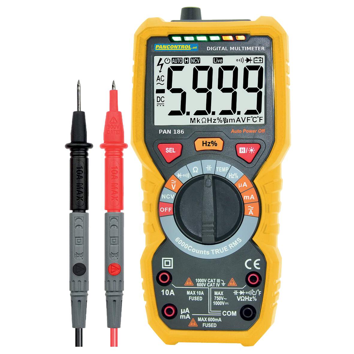 Pancontrol Digitális multiméter PAN 186 0,1mV-1000V termék fő termékképe