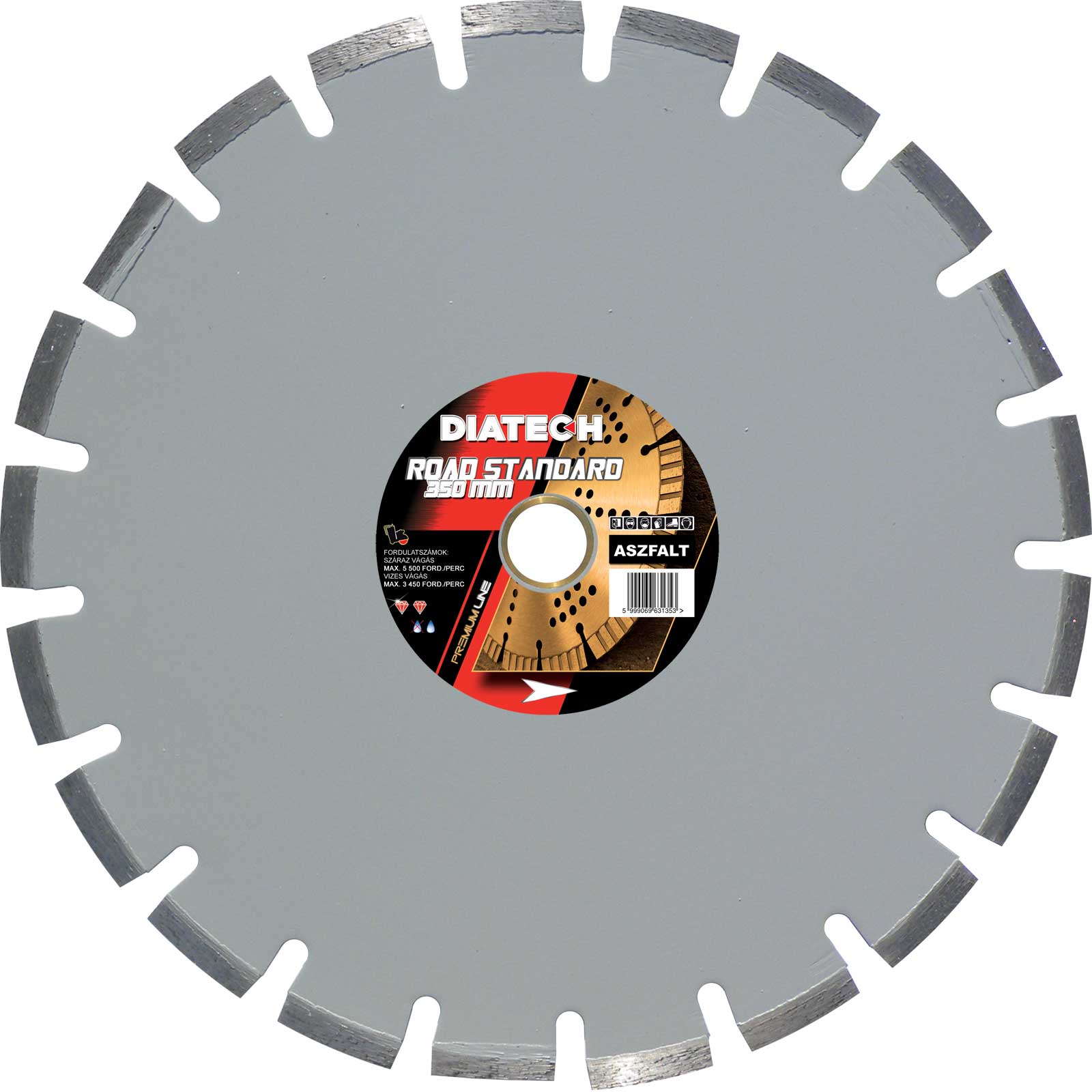 Diatech Road STANDARD aszfalt 400x3,6x10x30/25,4 mm vágótárcsa RDA400ST termék fő termékképe