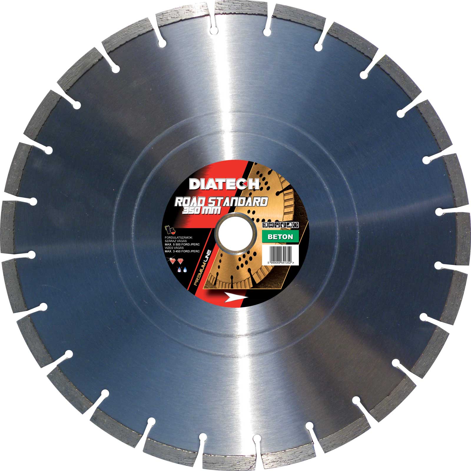 Diatech Road STANDARD beton 400x3,6x10x30/25,4 mm vágótárcsa RDB400ST termék fő termékképe