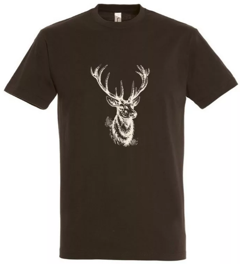 TOP Póló szarvasfej mintával termék fő termékképe