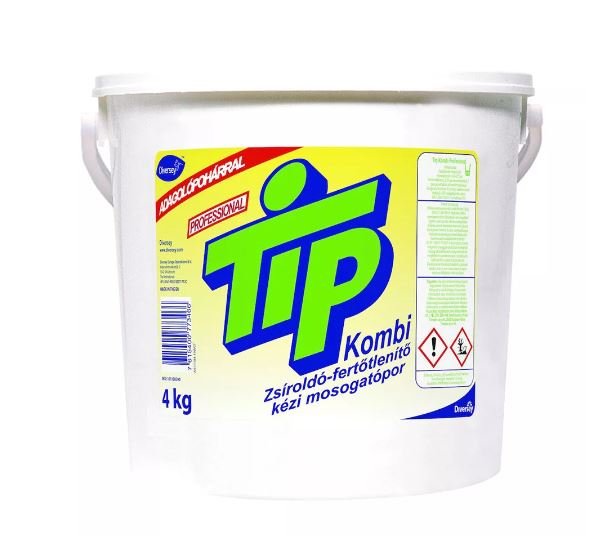 Tip Kombi Professional 4kg - Fertőtlenítő kézi mosogatópor termék fő termékképe