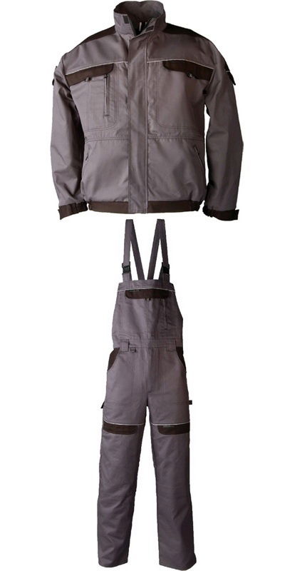 TOP Szett TOP022 munkakabát + TOP024 kantáros nadrág termék fő termékképe