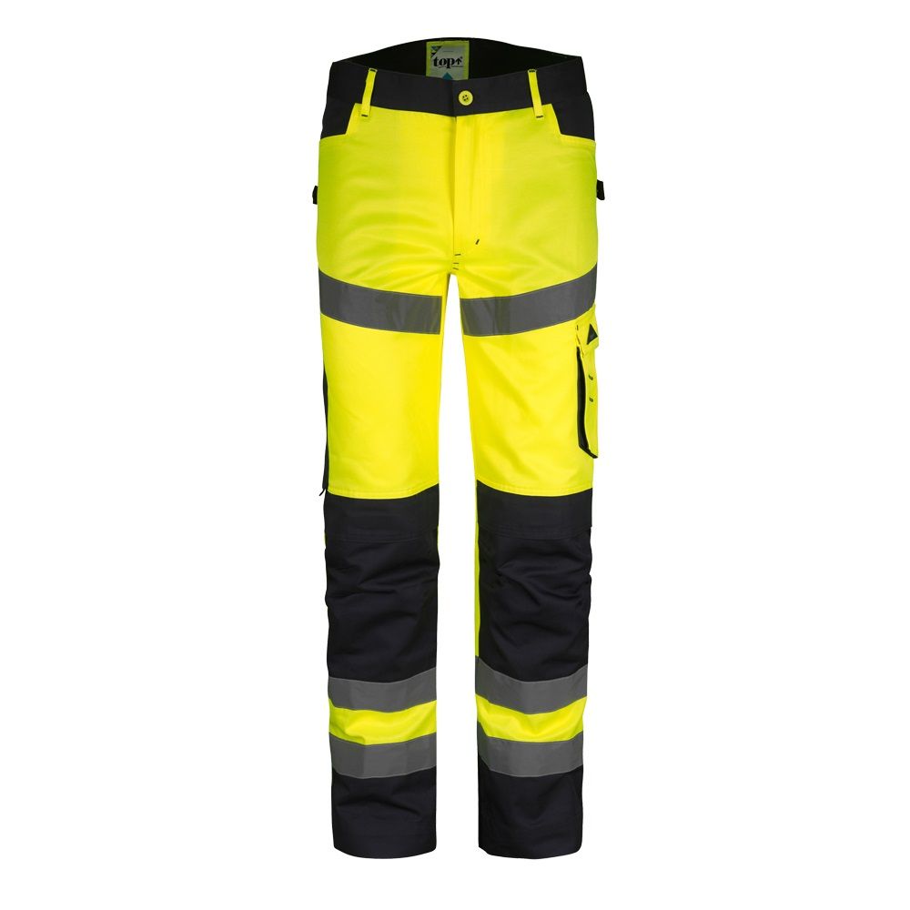 Top Nova munkanadrág derekas jólláthatósági - fluosárga termék fő termékképe