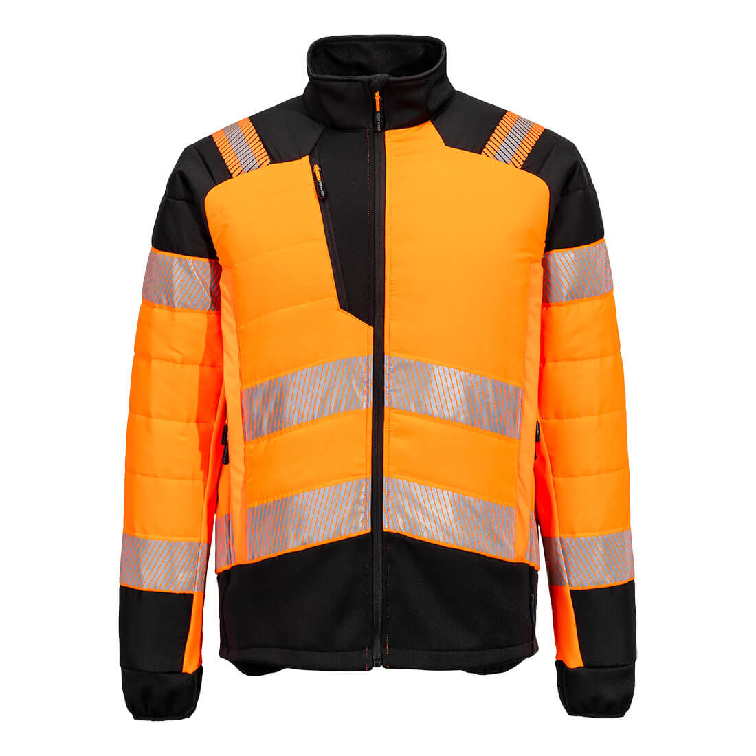 Portwest T170 - PW3 Hi-Vis Hybrid Baffle kabát, narancs/fekete termék fő termékképe